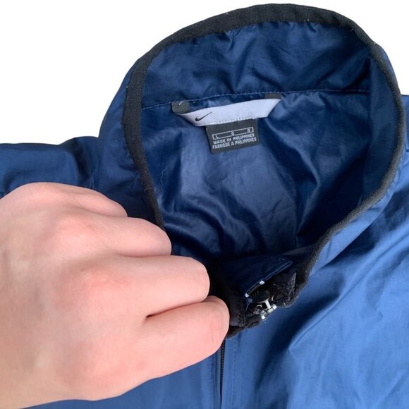 VINTAGE 90s Nike Jacket Vest Large Navy Blue - Picture 4 of 4
